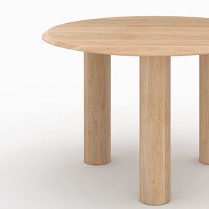 Table ronde en bois de manguier 4 personnes - sacha