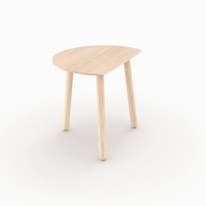 Tables gigognes en bois de frêne effet blanchi - montaine