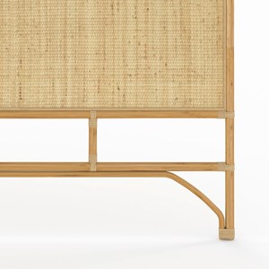 Tête de lit 180 cm en rotin naturel - grace