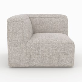 Angle interchangeable pour canapé modulable en tissu beige - hestia