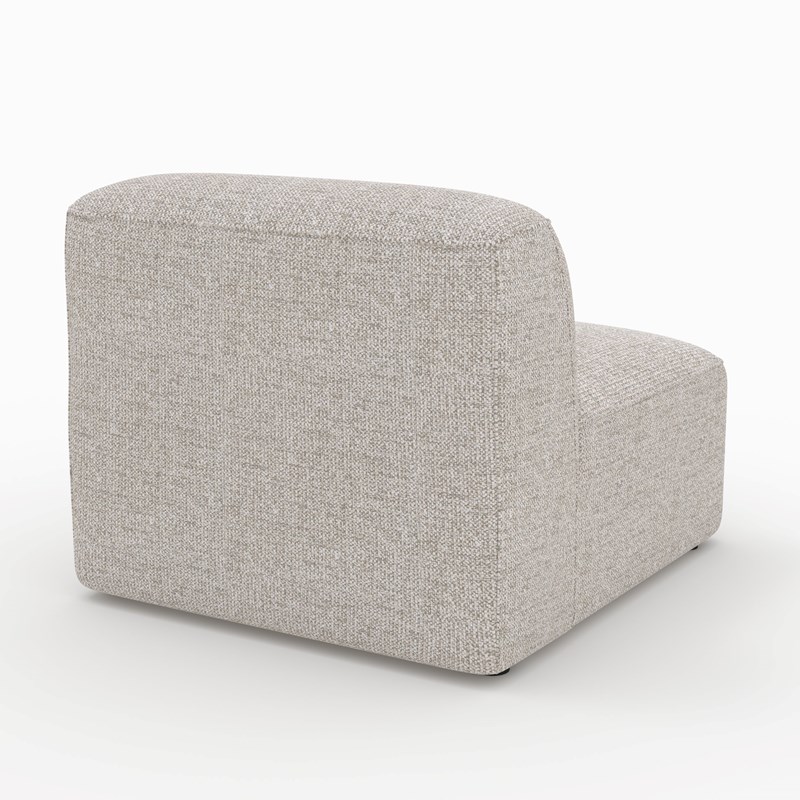 Chauffeuse pour canapé modulable en tissu beige - hestia