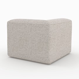 Canapé modulable en tissu beige 3 places - hestia