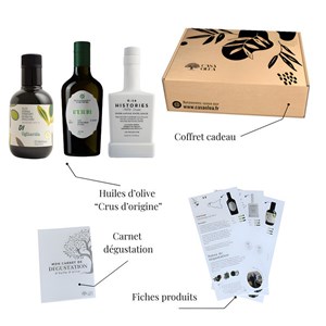 Coffret “crus d’origine” – huiles d’olive de terroirs