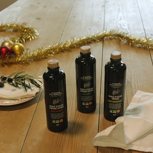 Coffret “100 % français” –  3 huiles d'olive: mûr, noir et vert