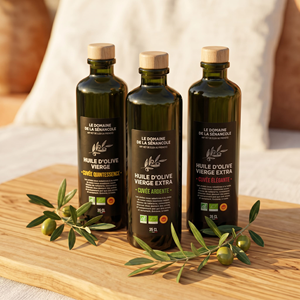 Coffret “100 % français” –  3 huiles d'olive: mûr, noir et vert