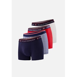 Lot de 4 boxers en coton  - multicolore