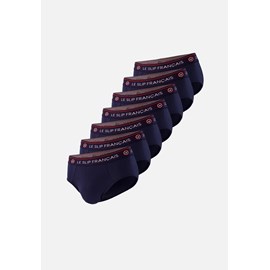 Lot de 7 slips bleu marine en coton  - bleu marine