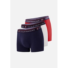 Lot de 3 boxers en coton  - bleu marine