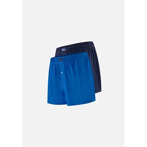 Lot de 2 caleçons en coton  - bleu marine L