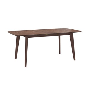 Table 4&nbsp;6 personnes extensible en bois foncé 150&nbsp;180 cm - oman