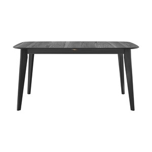 Table  4&nbsp;6 personnes extensible en bois noir 150&nbsp;180 cm - oman