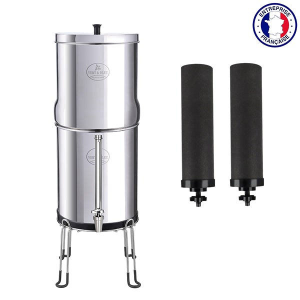 Système de filtration d'eau par gravité charbon actif 22 l