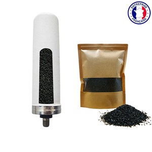Charbon actif en grain pour filtre à eau vert et bleu