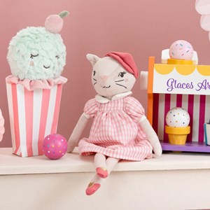Peluche mia le petit chat
