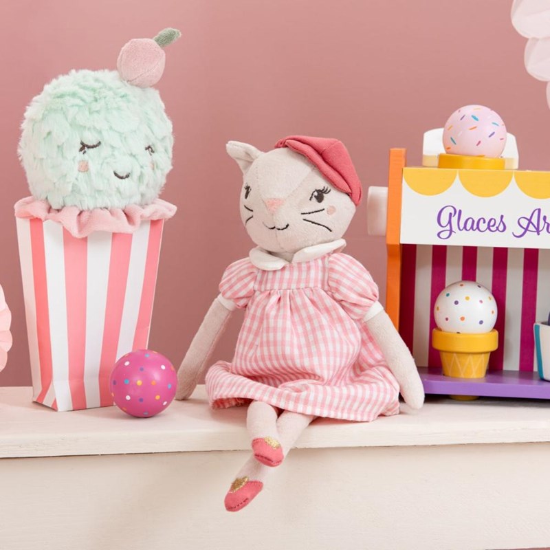 Peluche mia le petit chat