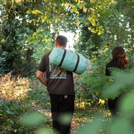 Sac polochon 35l bleu