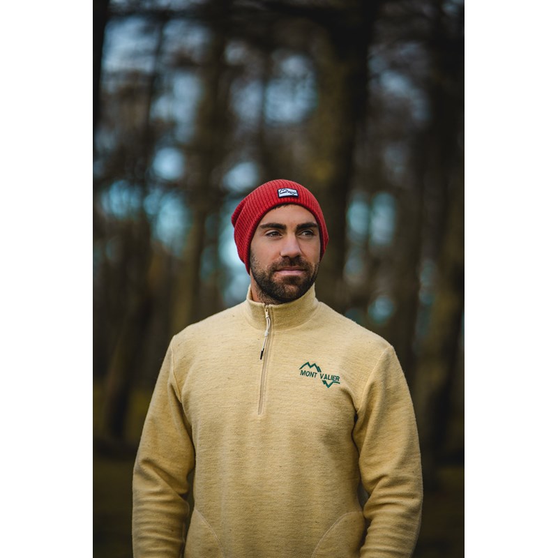 Sweat mixte col camioneur bigorre ecru