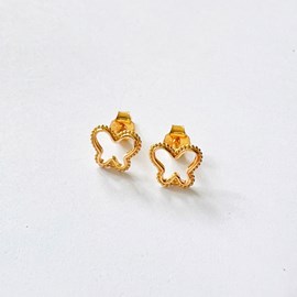 Boucles d'oreilles papillon or