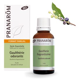 Pranarom - huile essentielle de gaulthérie odorante - grand format - bio - 30 ml