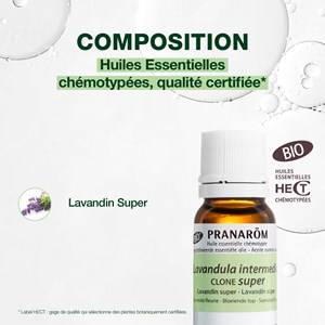 Pranarom - huile essentielle de lavandin super - bio