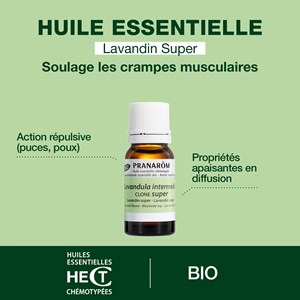 Pranarom - huile essentielle de lavandin super - bio