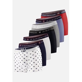 Lot de 7 boxers en coton  - multicolore