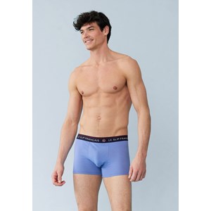 Boxer bleu en coton S