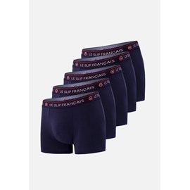 Lot de 5 boxers bleu marine en coton
