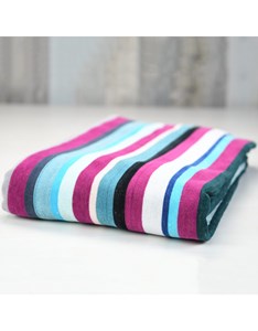 Drap de plage jacquard bleu 100x160