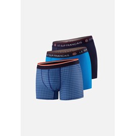 Lot de 3 boxers en coton  - bleu marine