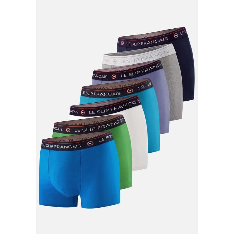 Le Slip Français - Lot de 7 boxers en coton  - multicolore