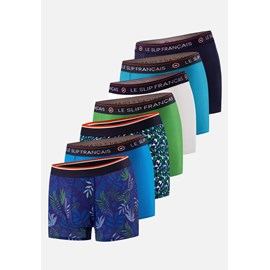 Lot de 7 boxers en coton  - multicolore