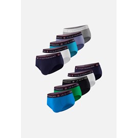 Lot de 10 slips en coton  - multicolore