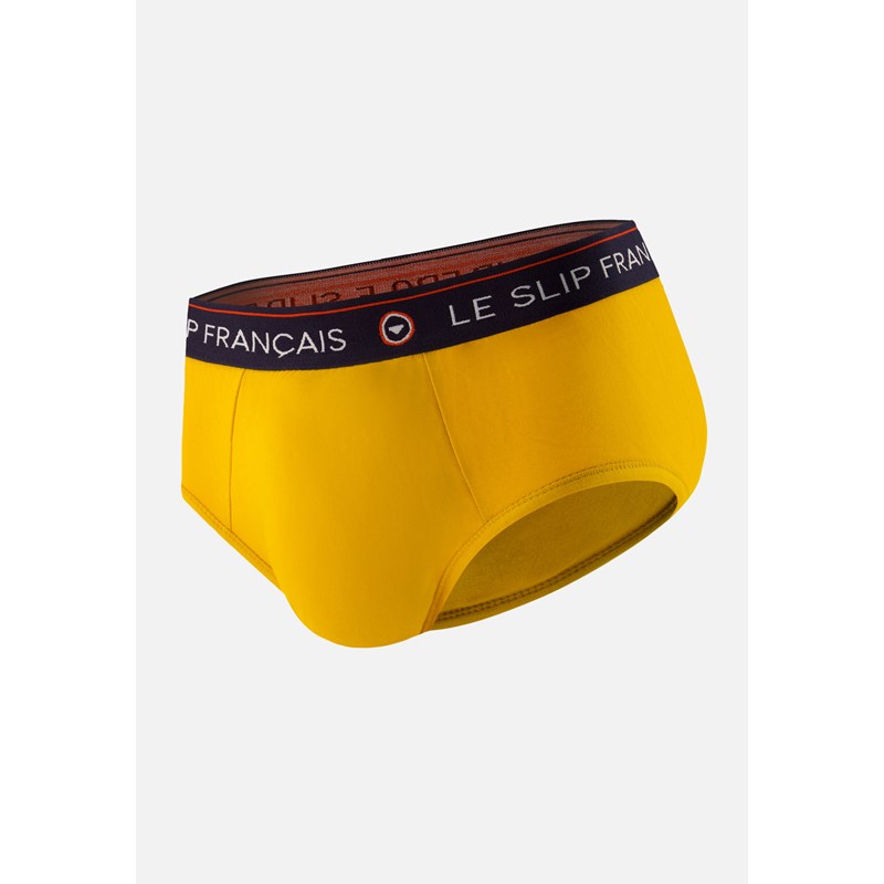 Slip moutarde en coton