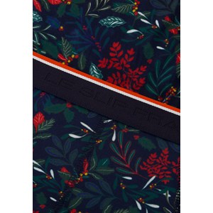 Slip bleu marine à motif houx S