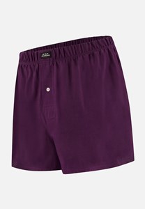 Caleçon prune en jersey de coton S