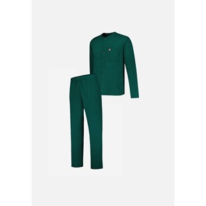 Ensemble pyjama haut et pantalon vert en coton S