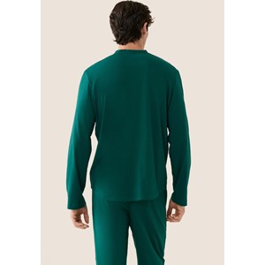 Ensemble pyjama haut et pantalon vert en coton S