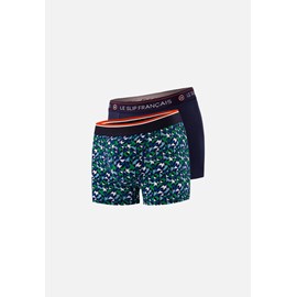Lot de 2 boxers en coton  - bleu marine