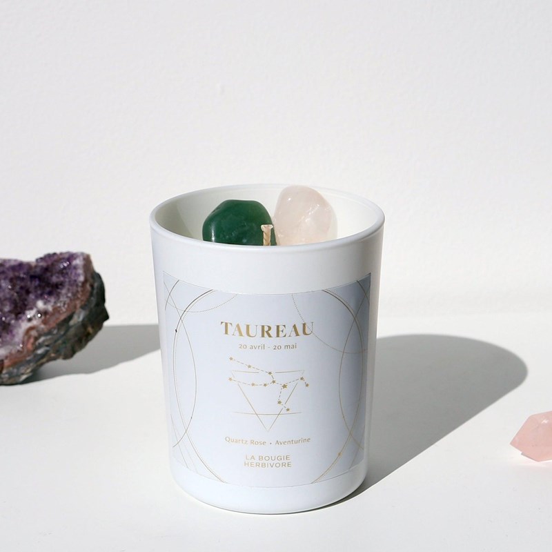 Taureau : quartz rose & aventurine