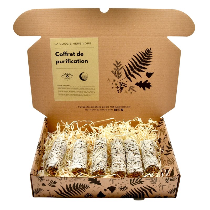 Coffret purification sauges blanches x6