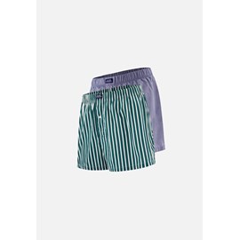 Lot de 2 caleçons en coton  - vert foncé