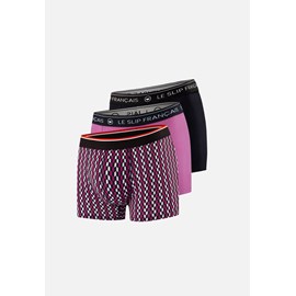 Lot de 3 boxers en coton  - fuchsia