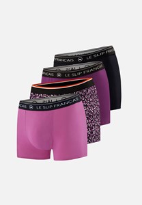 Lot de 4 boxers en coton  - multicolore S