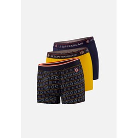 Lot de 3 boxers en coton  - bleu marine
