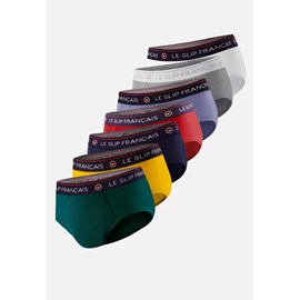 Lot de 7 slips en coton  - multicolore
