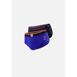 Lot de 2 slips en coton  - bleu marine