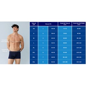 Lot de 3 boxers en coton  - multicolore S