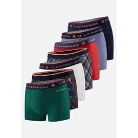 Lot de 7 boxers en coton  - multicolore