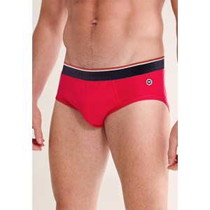 Slip rouge en coton S